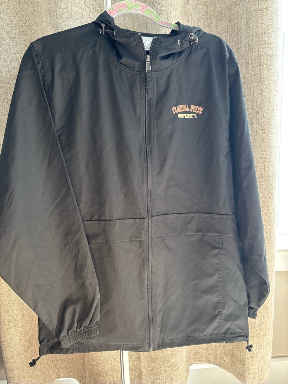 Champion Florida State University FSU Hooded Windbreaker Jacket Womens